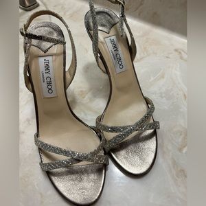 Champagne Glitter Jimmy Choo Sandals